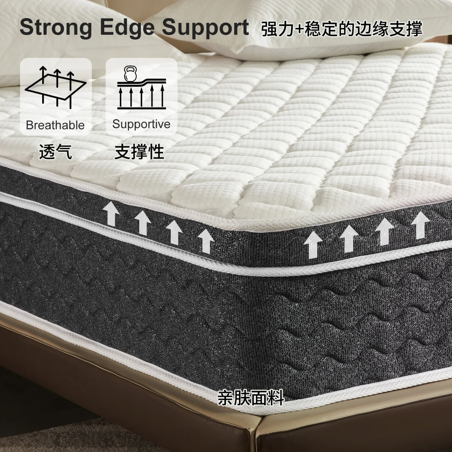 Hotel Memory Sponge Pocket Spring Compressed Mattress Export - Image 3