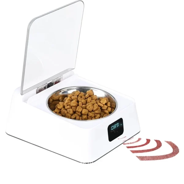 Pets Intelligent Cat Dog Feeder Infrared Sensor Dog Bowl Automatic Opening Lid Food Storage Container Anti-mouse Pet Supplies