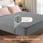 10 Inch Twin Hybrid Memory Foam Mattress Pocket Spring Pressure Relief CertiPUR-US Certified Grey - Image 6