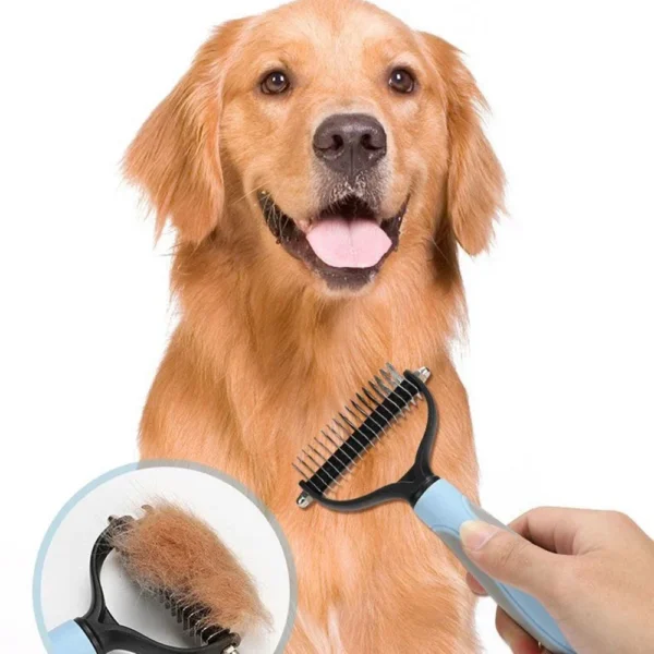 Professional Pet Deshedding Brush Dog Hair Remover Pet Fur Knot Cutter Puppy Cat Comb Brushes Dogs Grooming Shedding Supplies