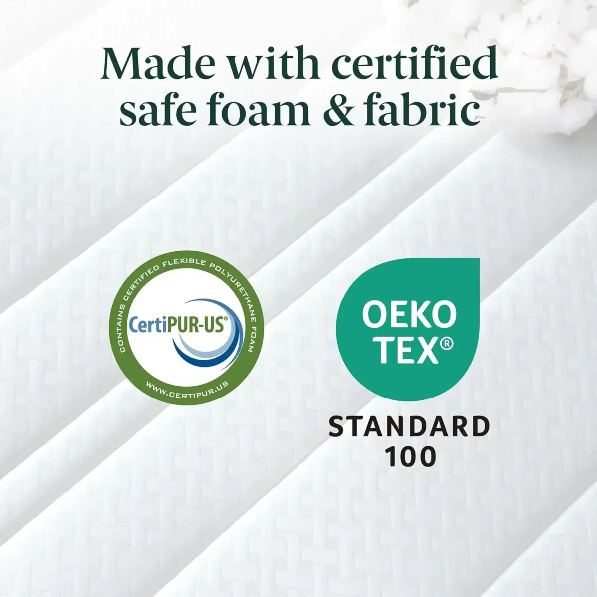 6/8 Inch Foam and Spring Hybrid Mattress [New Version], Fiberglass Free, Medium Firmness, Durable Support, Certified Safe - Image 4