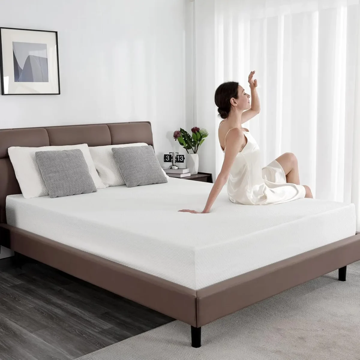 Hcore 8/10 inch Queen Size Mattress, RV Mattress with Tencel Cover,Small Queen/King Size for Camper/Truck/Trailer. - Image 1