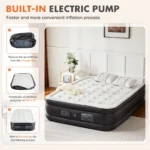 JHK Queen Twin Size Air Mattress Blow Up Double Height Non-Slip Bottom Weight Capacity 660 lbs Air Bed for Bed Home or Camping - Image 2