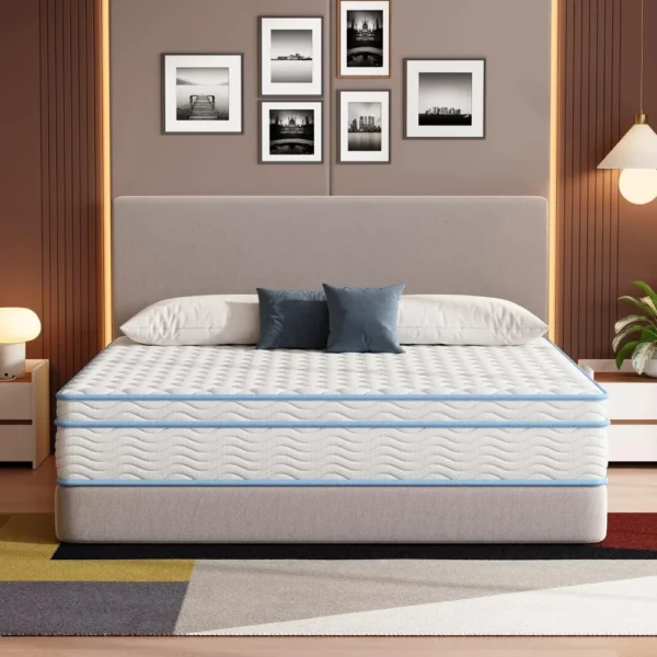 Mattress,12 Inch Mattresses for Advanced Gel Memory Foam, Soft and Comfortable, Medium Firm, Pressure Relief
