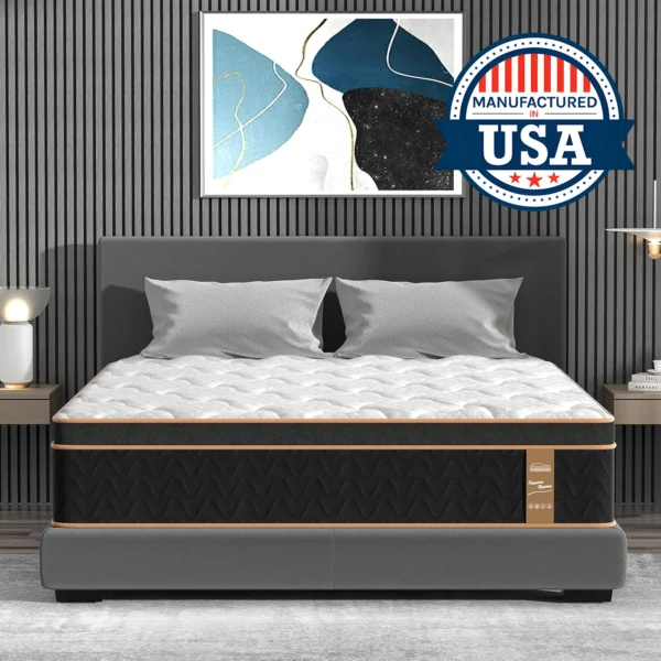 BedStory 10-14'' Hybrid Mattress, Gel Memory Foam & Pocket Springs for Pressure Relief, Twin/Full/King/Queen Size Mattress
