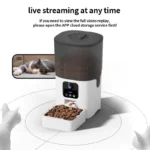 PAPIFEED cat automatic feeder visual cat food dog food wifi intelligent timed quantitative pet food dispenser 6L video model cat - Image 4