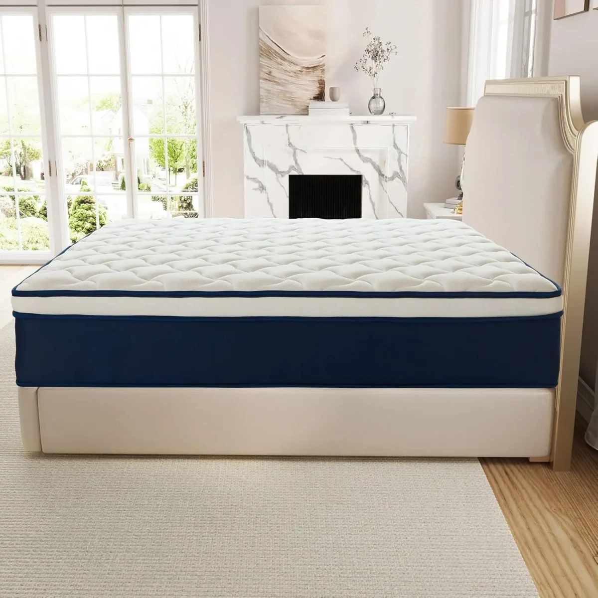 Queen Size 12 Inch Mattress in a Box Gel Memory Foam Pocket Springs Medium Firm for Back Support Fiberglass-Free CertiPUR-US Cer - Image 6