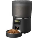 NPET 4L Automatic smart pet feeder for cats dogs multiple pets with stainless steel bowl Customize healthy food 1-9 portions