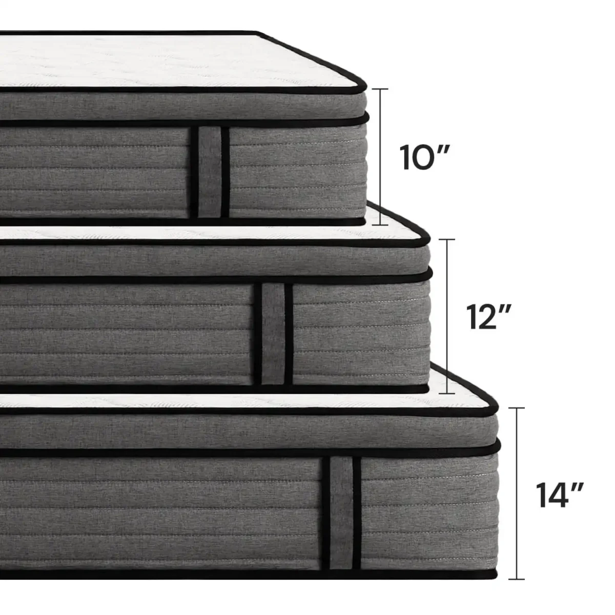 Queen Size Mattress in a Box, Pocket Springs for a Cool Sleep,Pressure Relief, Medium Firm Feel with Motion Isolation - Image 5
