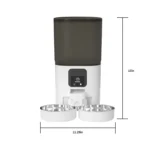 PAPIFEED cat double bowl smart automatic feeder cat food dog food pet food dispenser 7L large capacity connect wifi timer dosing - Image 6