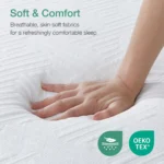 Gel Memory Foam Mattress for Suppotive &Pressure Relieving, Medium Firm Feel Mattress in a Box,Bliss - Image 4