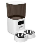 Smart Pet Feeder with Dual Bowls, WiFi APP Remote Control 5L Transparent Storage Bucket Automatic Cat Food Dispenser, Timed Quan - Image 4