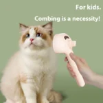 Multifunctional USB Pet Spray Brush for Cat Dog Cleaning Steamy Spray Massage Comb Removal Grooming Brush Release Button - Image 4