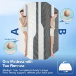 Hcore Extra Firm Queen Size Mattress, 8/10 inch Medium - Extra Firm Dual Sided Reversible Mattress for Back Pain Relief - Image 5