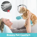 1Set Cat Muzzle Pet Grooming Cover Accessory Cat Anti Bite Anti Licking Space Hood Breathable Helmet with 4 Silicone Paw Shoes - Image 2