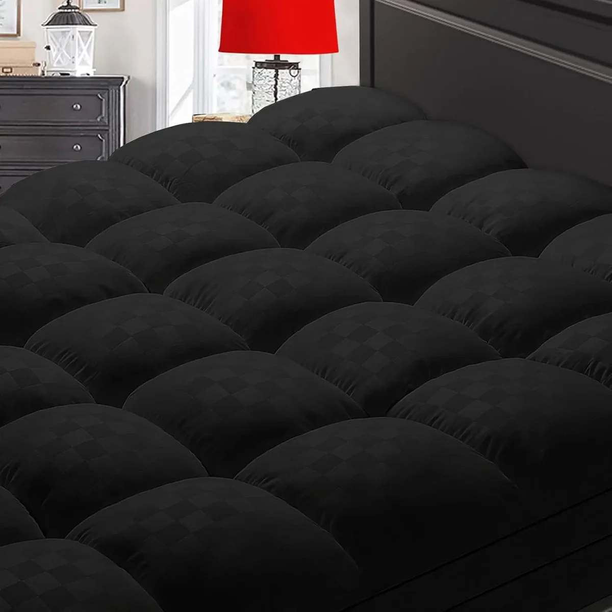 Mattress Topper Twin XL,Extra Thick Mattress Pad Cover for Back Pain,Cooling Mattress Protector with 8-21 Inch Deep Pocket,Overf - Image 1