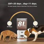 Furpipi 4L/8L Automatic Cat Feeder with Key Control Furpipi Manufacture User-Friendly Time Setting Feeder for Pets Dogs Cats - Image 2