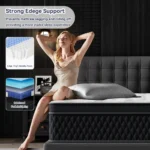 King Hybrid Mattress 10" Thick – Pocketed Coils & Memory Foam Motion-Free Bed (Gel Cooling, 10-Year Warranty) - Image 6