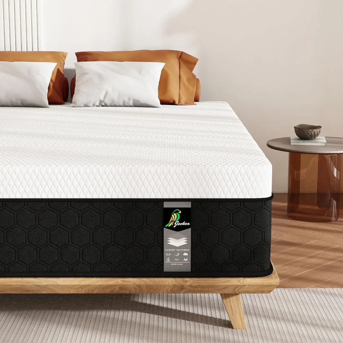 Full Size Mattress, 10 Inch Innerspring Hybrid Mattress in a Box with Memory Foam , Medium Firm Mattress Strong Edge Support - Image 1