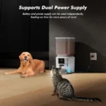 Furpipi 4L/8L Automatic Cat Feeder with Key Control Furpipi Manufacture User-Friendly Time Setting Feeder for Pets Dogs Cats - Image 6