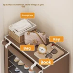 NEWSimple shoe rack multi-layer space-savingand economical householddustproof storage shoe cabinet dormitory door simple cabinet - Image 5