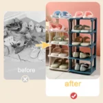 Multi-layer Shoes Storage Rack Minimalist Shoe Organizer for Home Dormitory Saving Space Wall Corner Shoe Cabinets - Image 4