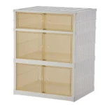 Large Capacity Storage Box Shelf Folding Living Room Sundries Clothes Furniture Cabinet Closet Organizer With Wheels - Image 6