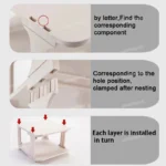 Multi-layer Shoes Storage Rack Minimalist Shoe Organizer for Home Dormitory Saving Space Wall Corner Shoe Cabinets - Image 5