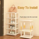 Multi-layer Shoes Storage Rack Minimalist Shoe Organizer for Home Dormitory Saving Space Wall Corner Shoe Cabinets - Image 2
