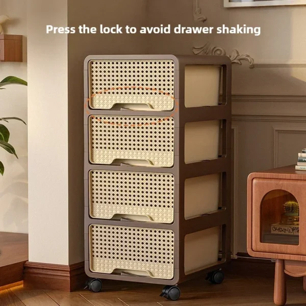 Medieval style removable storage cabinet multi-layer drawer locker large capacity living room locker snack locker