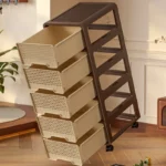 Medieval style removable storage cabinet multi-layer drawer locker large capacity living room locker snack locker - Image 5