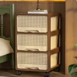 Middle ancient style movable storage cabinet, multi-layer drawer storage cabinet, living room snack storage cabinet - Image 5