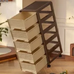 Middle ancient style movable storage cabinet, multi-layer drawer storage cabinet, living room snack storage cabinet - Image 6