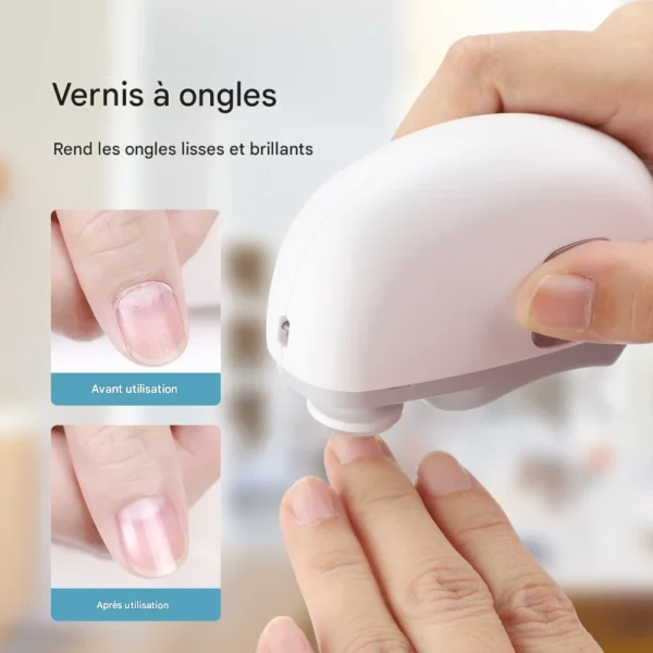 Coupe-ongles électrique 2 en 1 anti-éclaboussures bébé