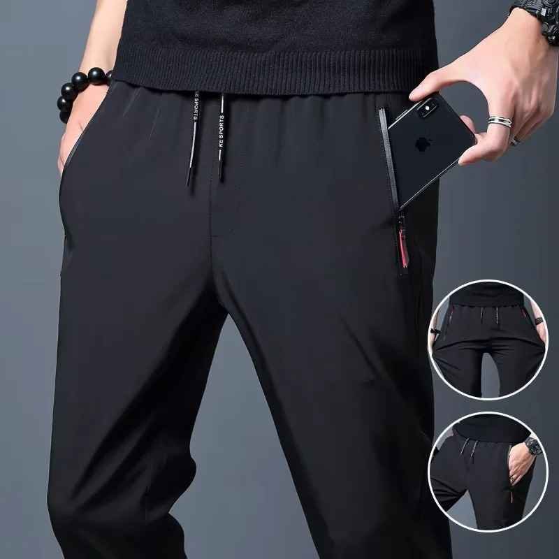 Men’s Casual Cropped Trousers – Straight Leg Lightweight Summer Trousers 1 Men’s Casual Cropped Trousers – Straight Leg Lightweight Summer Trousers