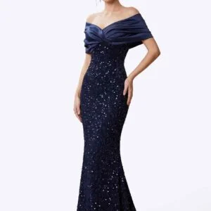 Velvet Fishtail Dress
